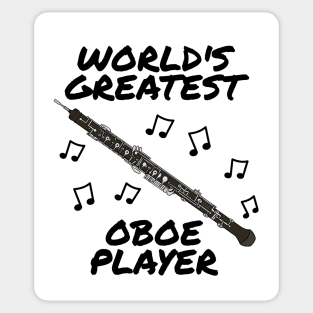 World's Greatest Oboe Player Oboist Woodwind Musician Sticker